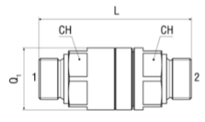 złącza obrotowe wymiary
